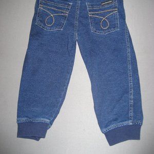 Calvin Klein Jeans Baby 18M Jeans Jeggings Elastic Waist and Ankles Dark Blue